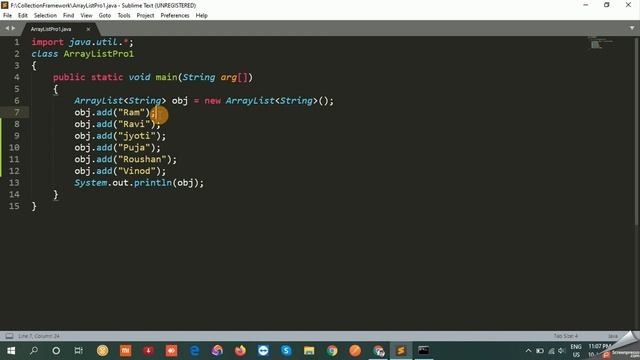 #1.2 Java Collections Framework in Hindi | ArrayList with Example Part-1