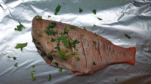 Морской окунь в духовке