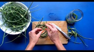 Маринованные стрелки чеснока. Черемша