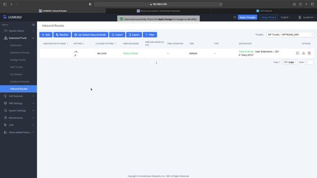 Grandstream UCM 6302 New Extensions & Inbound / Outbound Routes Setup смотреть онлайн