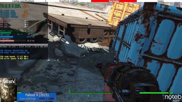 Asus Vivobook OLED (K513) - Fallout 4 Gameplay Benchmark (i5-1135G7, Iris Xe) смотреть онлайн
