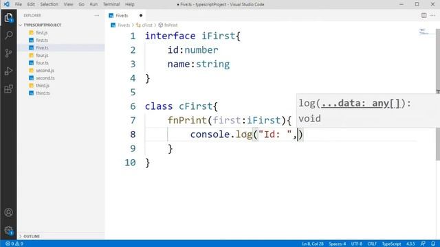 TypeScript Tutorial | Day 5 | Part 5 | Interface In TypeScript | #typescript #learningtypescript #5