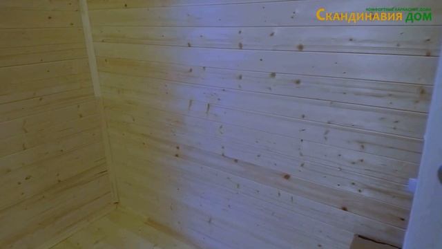 Небольшой каркасный дом под ключ! Одноэтажный каркасный дом 6х6 для проживания под ключ