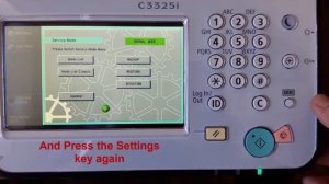 How to go into the Service Mode/service menu on a CanonimageRUNNER ADVANCE series