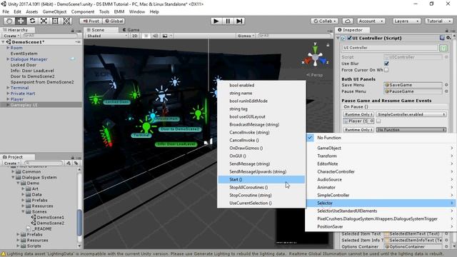 Dialogue System for Unity 2.x Easy Main Menu Integration - смотреть ...