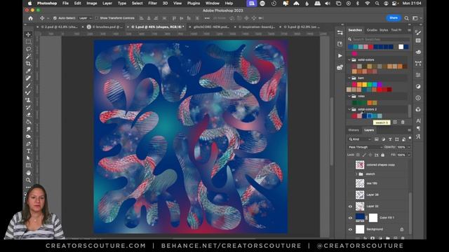 Easy Abstract Art In Photoshop: Inspired by Matisse x Haute Couture - Multicolor Brush Magic! смотреть онлайн