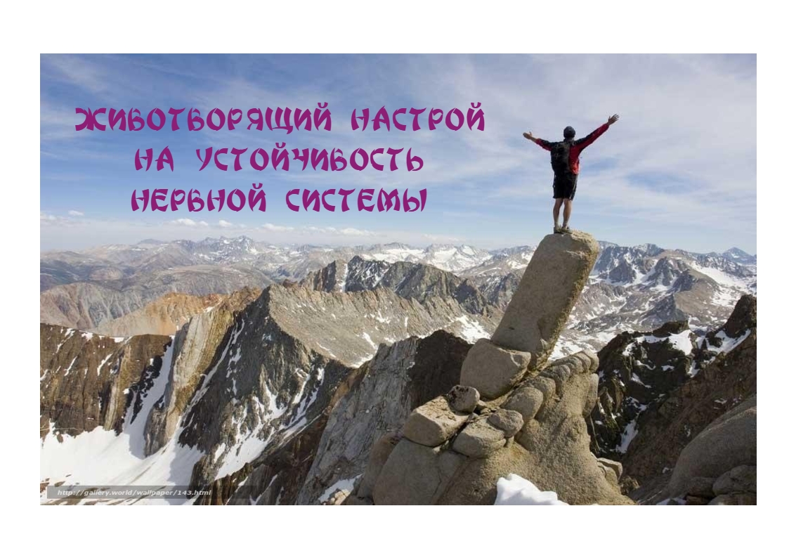 УСТОЙЧИВОСТЬ НЕРВНОЙ СИСТЕМЫ. Исцеляющий настрой с музыкальным сопровождением
