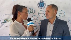 Donato Velloso, agradece a presença, Leonardo da Vinci, no Pacto de Resgate Ambiental RJ