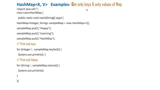 ✍Java HashMap Demo with Code Snippets✍#hashmap #java #lambdaexpression#stream#interviewpreparation