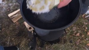 Жареная кукуруза ? в казане (эксклюзив)