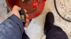 замер расхода газа в час. инфракрасный нагрев воды, обзор в мороз -30С
