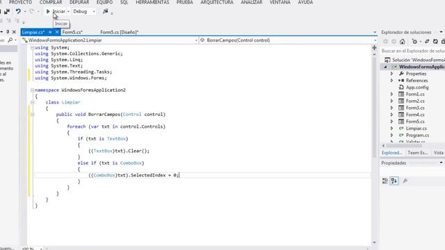 Limpiar todos los textBox de un formulario en C# смотреть онлайн