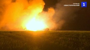 Российские «Ураганы» уничтожают позиции ВСУ ночью