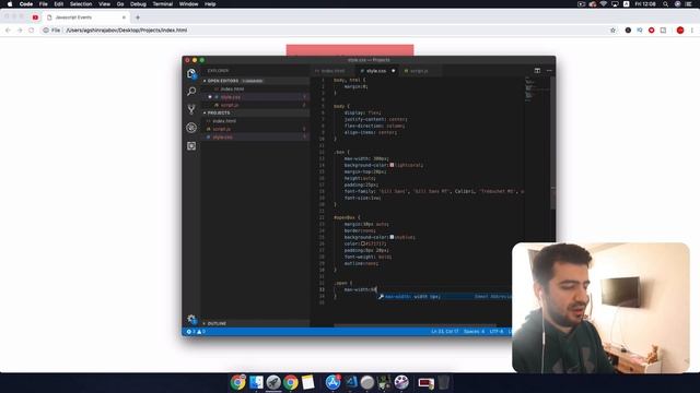 JavaScript Dərsləri #23 Dərs - Events (Praktika)
