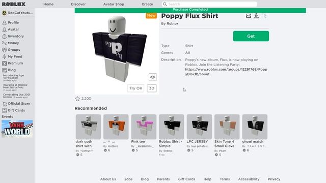 Как получить БЕСПЛАТНО ВОЛОСЫ И ФУТБОЛКУ в роблокс | Poppy Braids & Flux Shirt Hat roblox | Майка смотреть онлайн