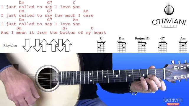 I Just Called To Say I Love You - Stevie Wonder - Easy Guitar Lesson смотреть онлайн
