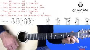 I Just Called To Say I Love You - Stevie Wonder - Easy Guitar Lesson