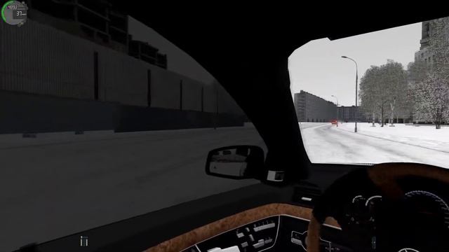 City Car Driving - Зимний дрифт на Mercedes-Benz W221 смотреть онлайн