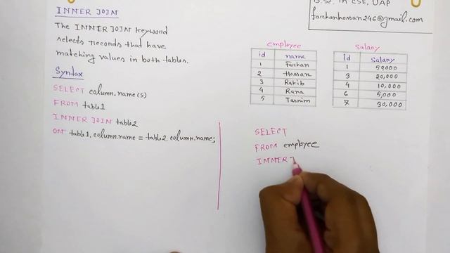 Lec: 76 | INNER JOIN |  SQL | DBMS | Bangla Tutorial