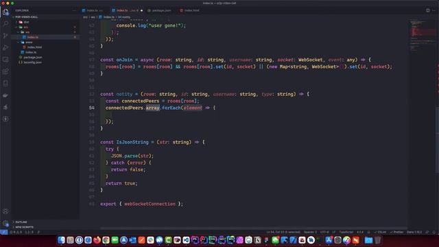 Build Webrtc Signaling Server with Nodejs TypeScript - Part-2 смотреть онлайн