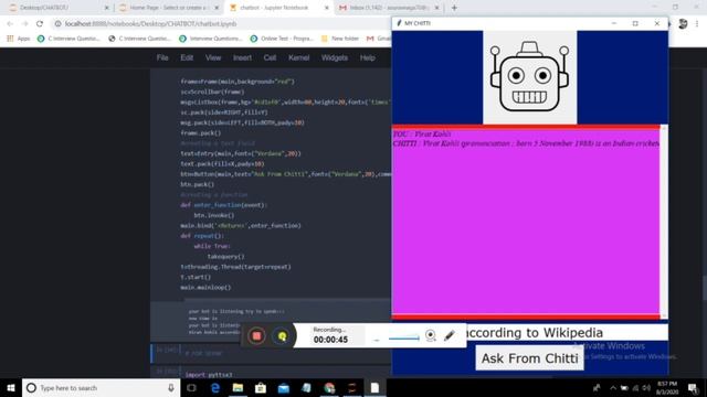 Voice Enabled Bot | Chitti Bot |#Python #Part1 смотреть онлайн