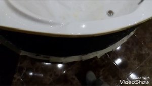 Экран из мозаики под круглую ванную .Это просто.ремонт квартир в Ташкенте