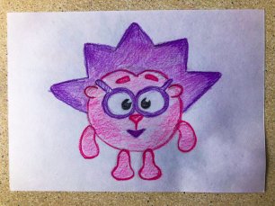 Как нарисовать смешарика Ежика карандашами // Для детей