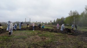 Всероссийская акция "Сад памяти", геоглиф "ракета" в Воротынске