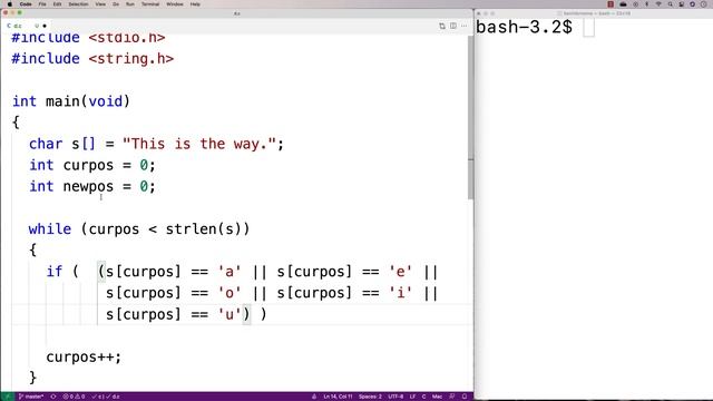 Remove All Vowels From A String | C Programming Example смотреть онлайн
