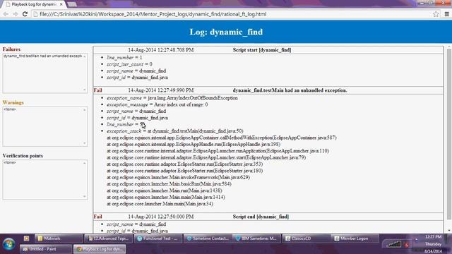 Dynamic scripting to find elements in RFT смотреть онлайн