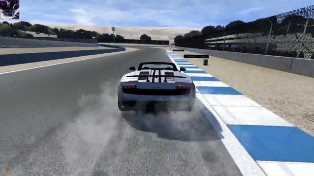 LAGUNA SECA with Lamborghini Gallardo - BeamNG drive смотреть онлайн