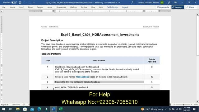 Exp19_Excel_Ch04_HOEAssessment_Investments | Exp19 Excel Ch04 HOEAssessment Investments