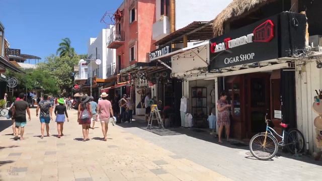 PLAYA DEL CARMEN 5th Avenida Walking Tour  Mexico ??4K