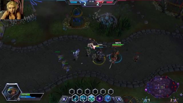 Девушка играет ^^ Heroes Of The Storm часть 1 смотреть онлайн