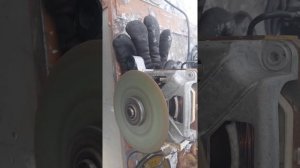 Как переделать шкив от стиральной машинки автомат в ступицу от болгарки без токарки.