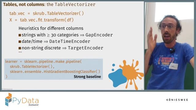 Gaël Varoquaux: Prepping Tables for Machine Learning Gets Easier [PyData Südwest]