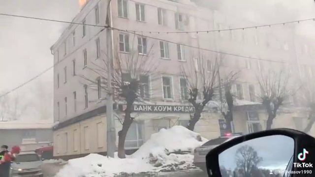 Пожар Орехово-Зуево ул.Ленина #пожар#мчс #скораяпомощь #ореховозуево #яндекстакси #московскаяобласт