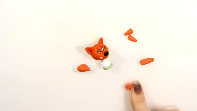 Мастер-класс: Лисичка из полимерной глины FIMO kids / Fox - polymer clay tutorial.