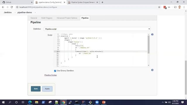 Jenkins Tutorial - Multiple Steps in Pipeline смотреть онлайн