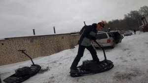 Как ездить на мотосноуборде. Рассказывает эксперт с недельным стажем)))