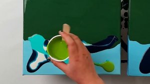 WHY YOU SHOULD LOVE GREEN? 6 Acrylic Pour Paintings  / Satisfying Art