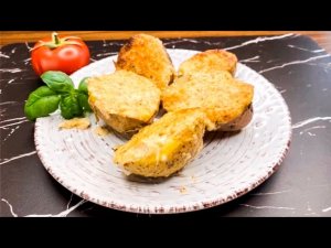 Чесночно-сырный картофель в духовке. Очень вкусный рецепт! Готовим вместе! Вот это Кухня!