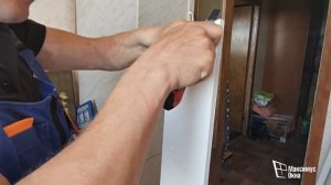 Установка окна ПВХ с подоконником, отливом и откосами