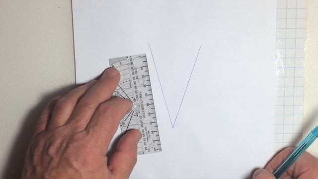 Как разделить угол пополам (на 2 равные части)?