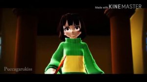 Stronger than you~ Sans and Chara. 3D animation.