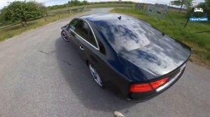 ОБЗОР AUDI S8 D4 712HP на AUTOBAHN NO SPEED LIMIT от AutoTopNL mp4