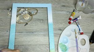 Декор рамки под рисунок. /DIY: Decor frame for picture.