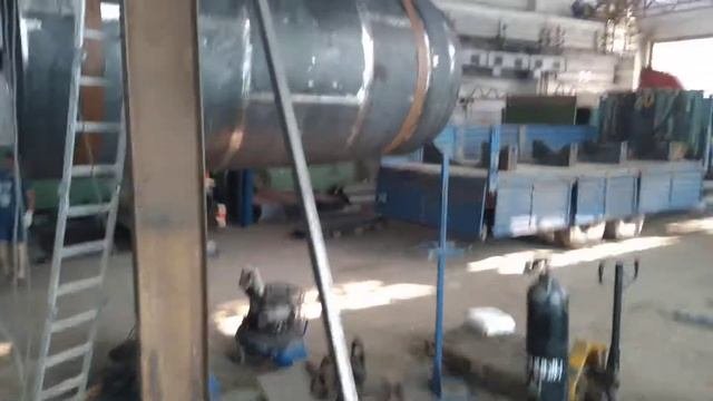 Погрузка корпуса холодильника стержневой мельницы