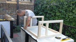 Письменный стол из дерева своими руками.