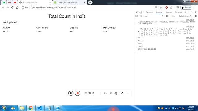 5th JavaScript Project - Corona API Patient list Tutorial with Source Code смотреть онлайн